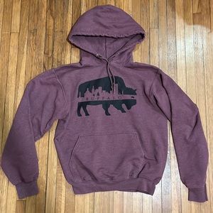 Maroon Buffalo Hoodie